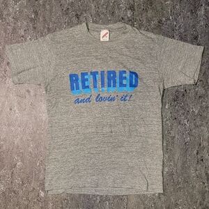 Vintage. Made In USA. Jerzees By Russell. Singlestitch. RETIRED AND LOVING IT. M